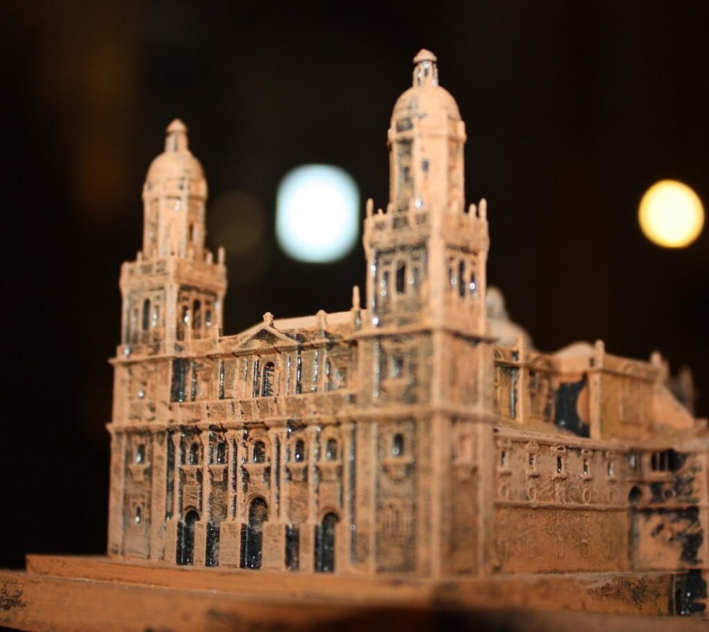 Catedral de Jaén impresa en 3D, modelo de arquitectura, réplica histórica, souvenir, artesanía, impresión 3D