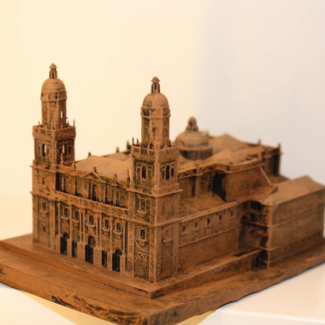 Catedral de Jaén impresa en 3D, modelo de arquitectura, réplica histórica, souvenir, artesanía, impresión 3D